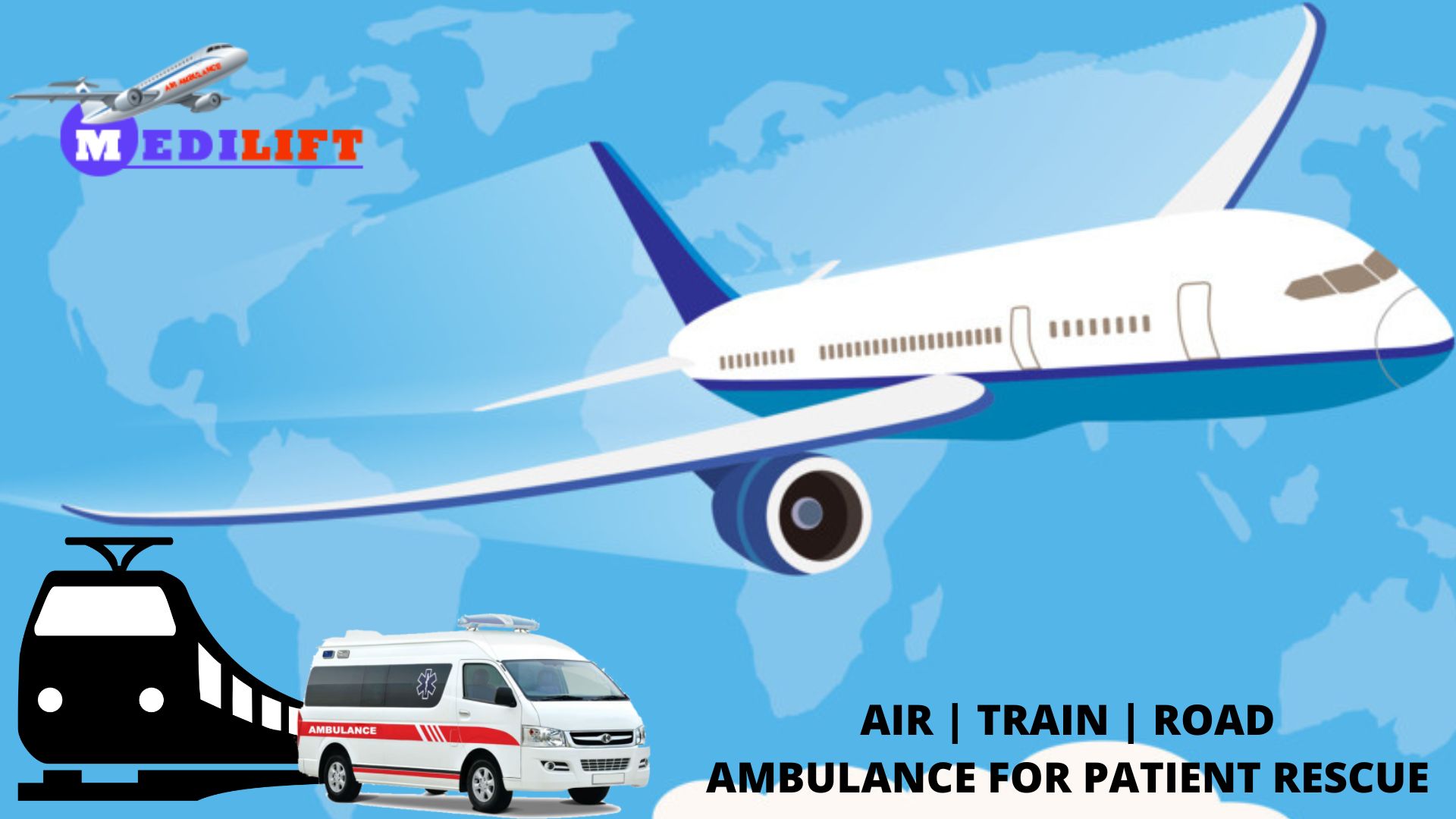 Obtain Air Ambulance in Hyderabad with Full ICU & CCU Support