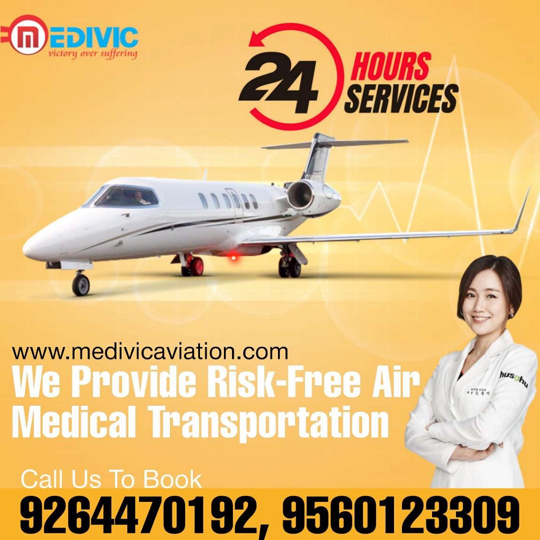 Obtain Medivic Air Ambulance in Guwahati for the Best Medical Amenities