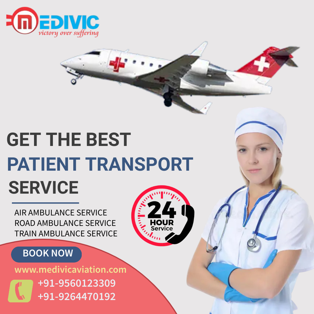 Avail Medivic Air Ambulance Service in Patna for Immediate Rescue