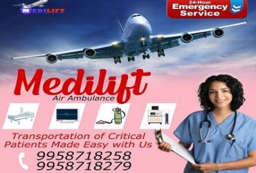 Now Book World Class ICU Air Ambulance Services in Chennai by Medilift at a Genuine Cost